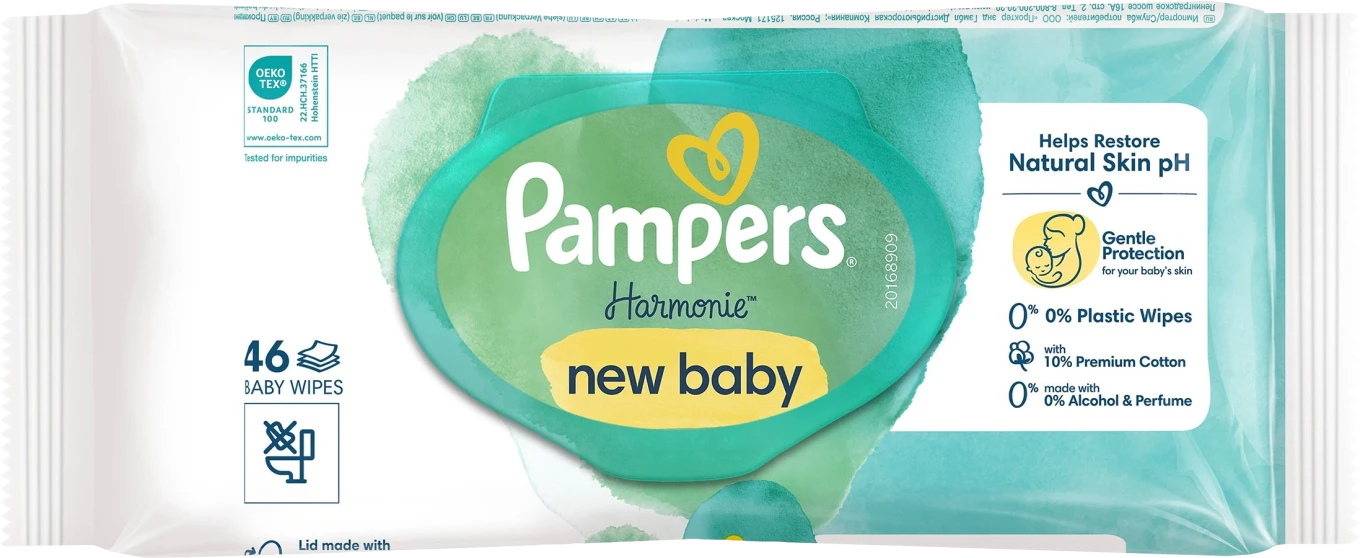 Pampers Harmonie Aloe Vera Wipes 46st Pampers