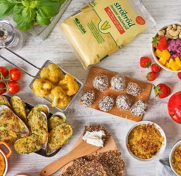 Olda Ströbröd Instant Majsmjöl Glutenfritt 400 g Olda