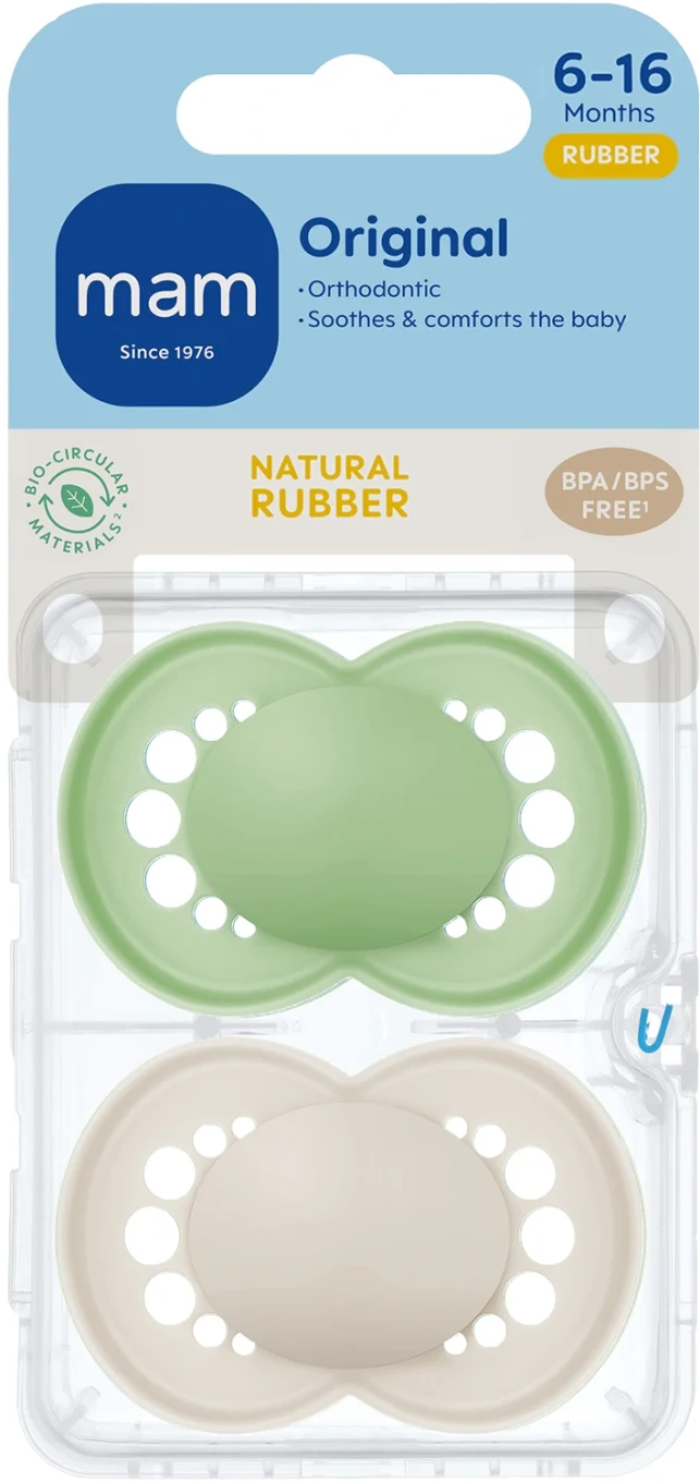 MAM Original Natural Rubber Neutral 6-16 mån Mam