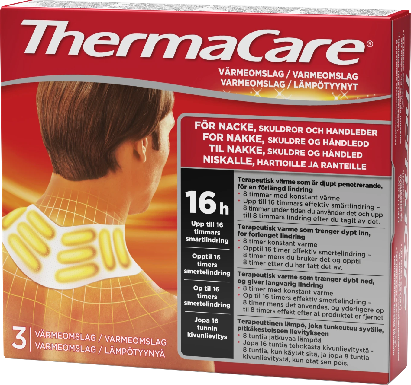 ThermaCare Nacke & Axel 3 st Thermacare