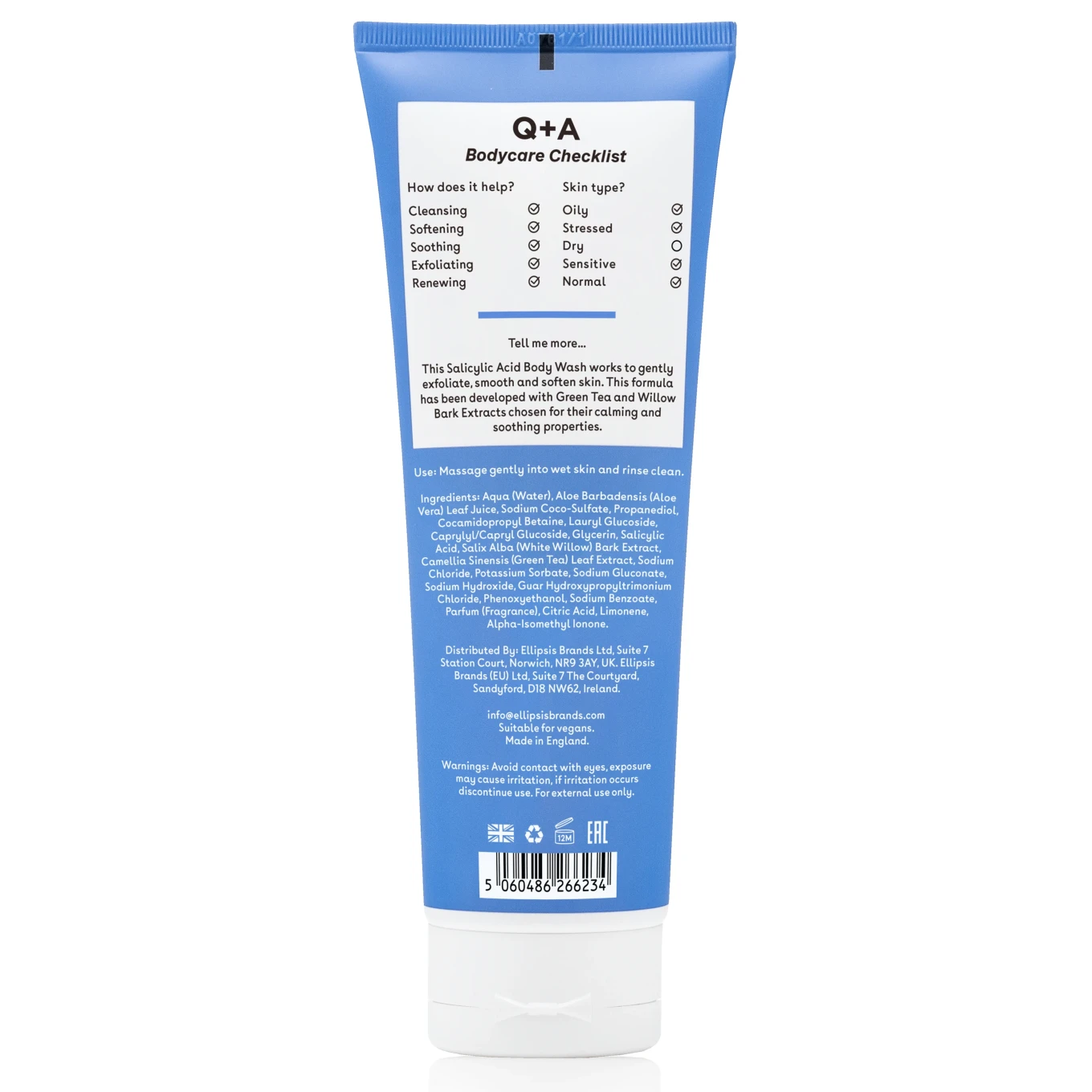 Q+A Salicylic Acid Body Wash 250 ml Q+A