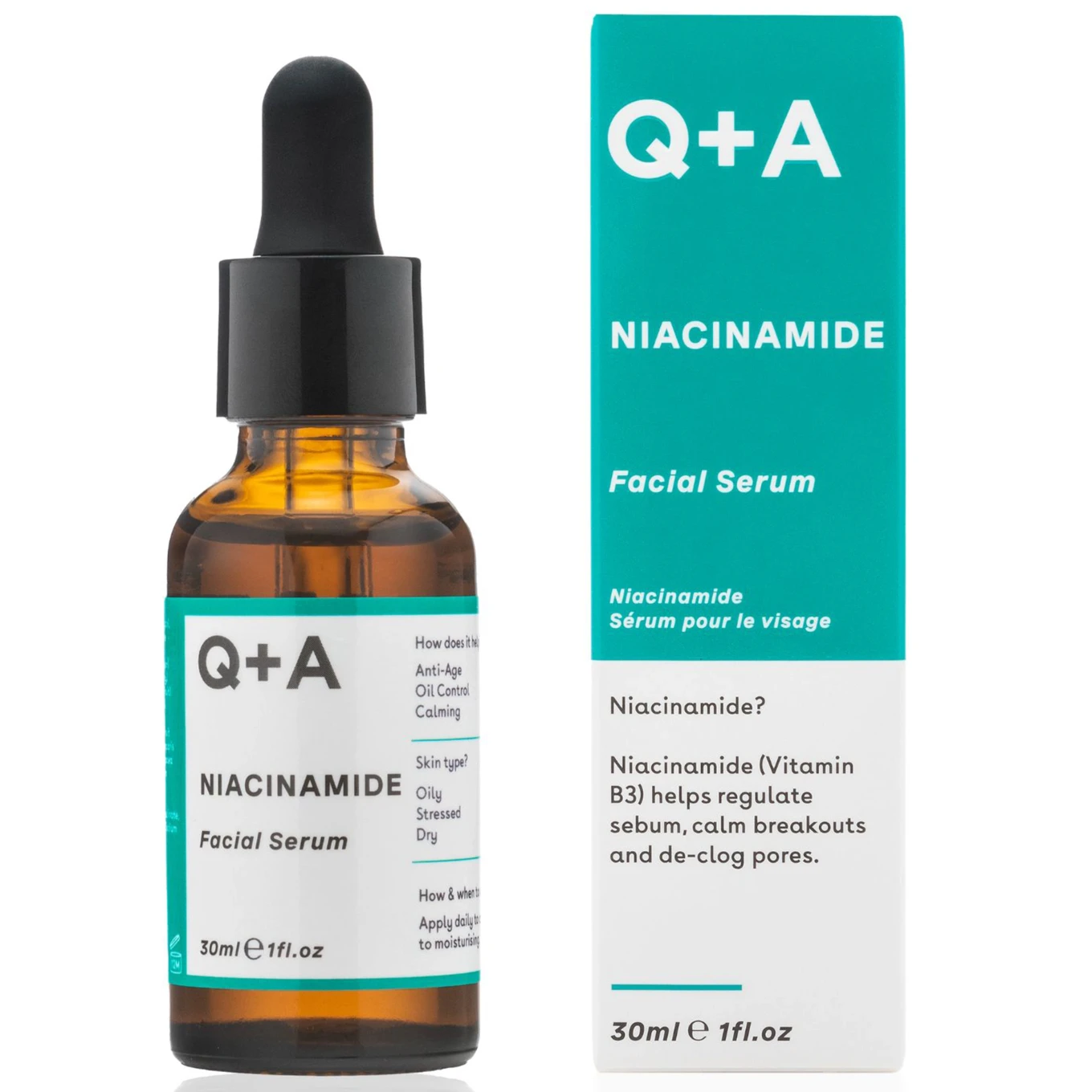 Q+A Niacinamide Facial Serum 30 ml Q+A