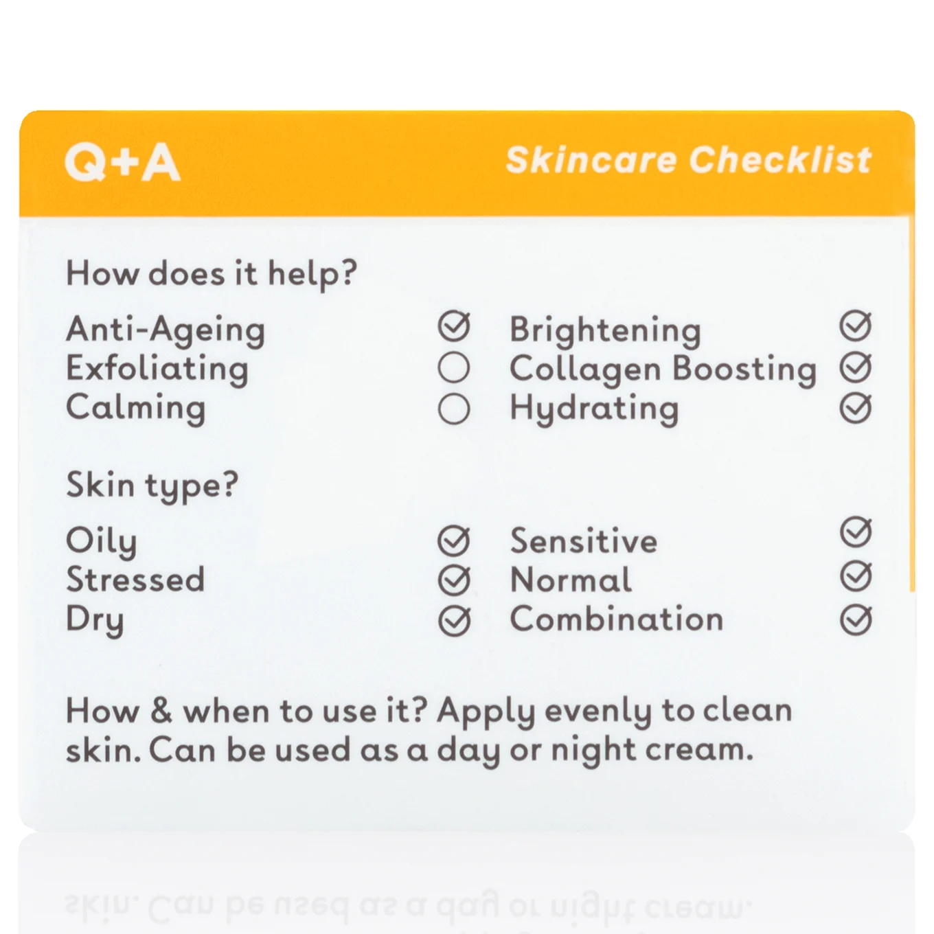 Q+A Vitamin C Radiance Face Cream 50 g Q+A