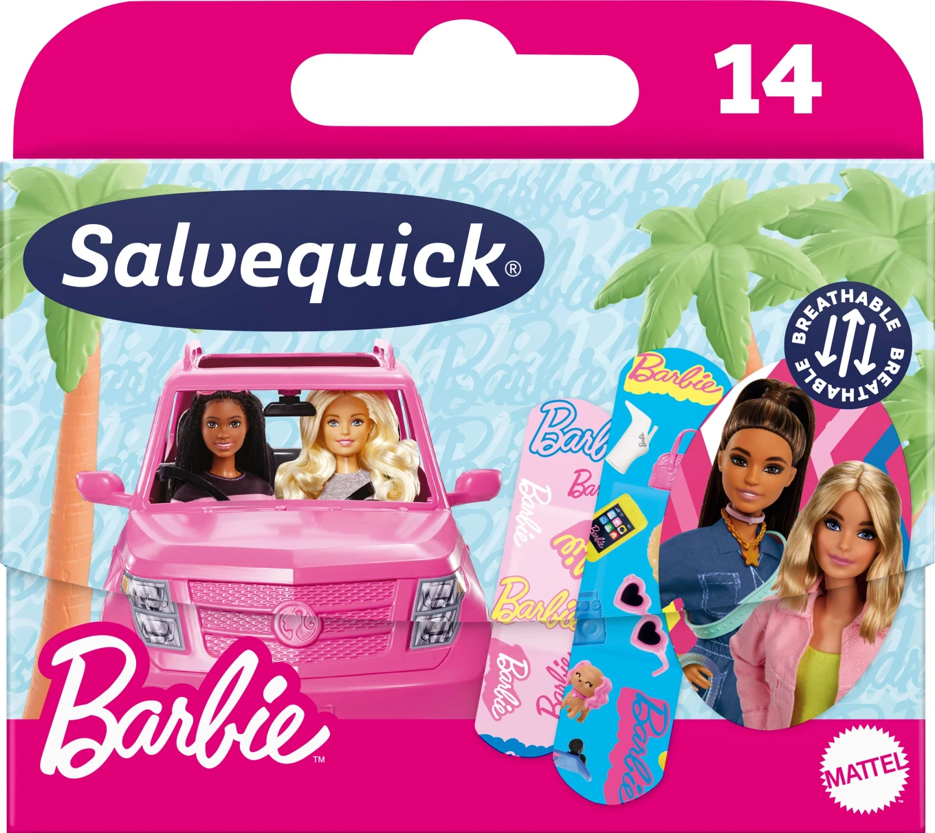 Salvequick Barbie Plåster 14 st Salvequick