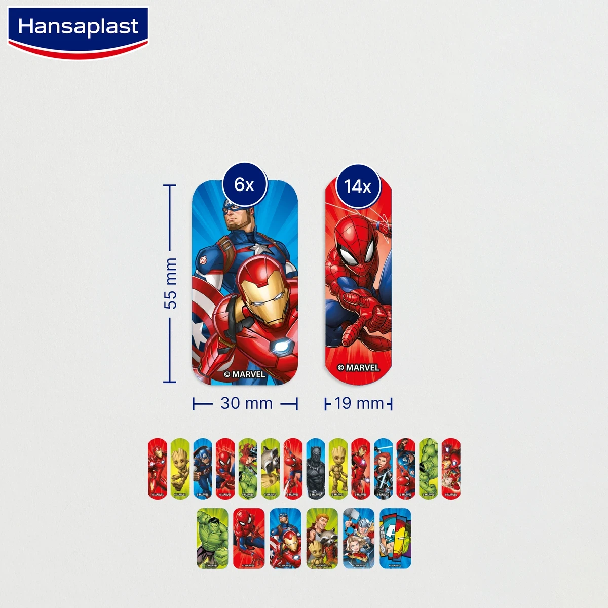 Hansaplast Marvel Kids 20 Strips Hansaplast