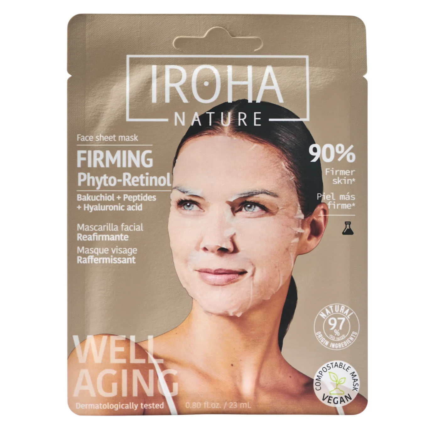 Iroha Nature Firming Phyto-Retinol Face Sheet Mask 20 ml Iroha Nature