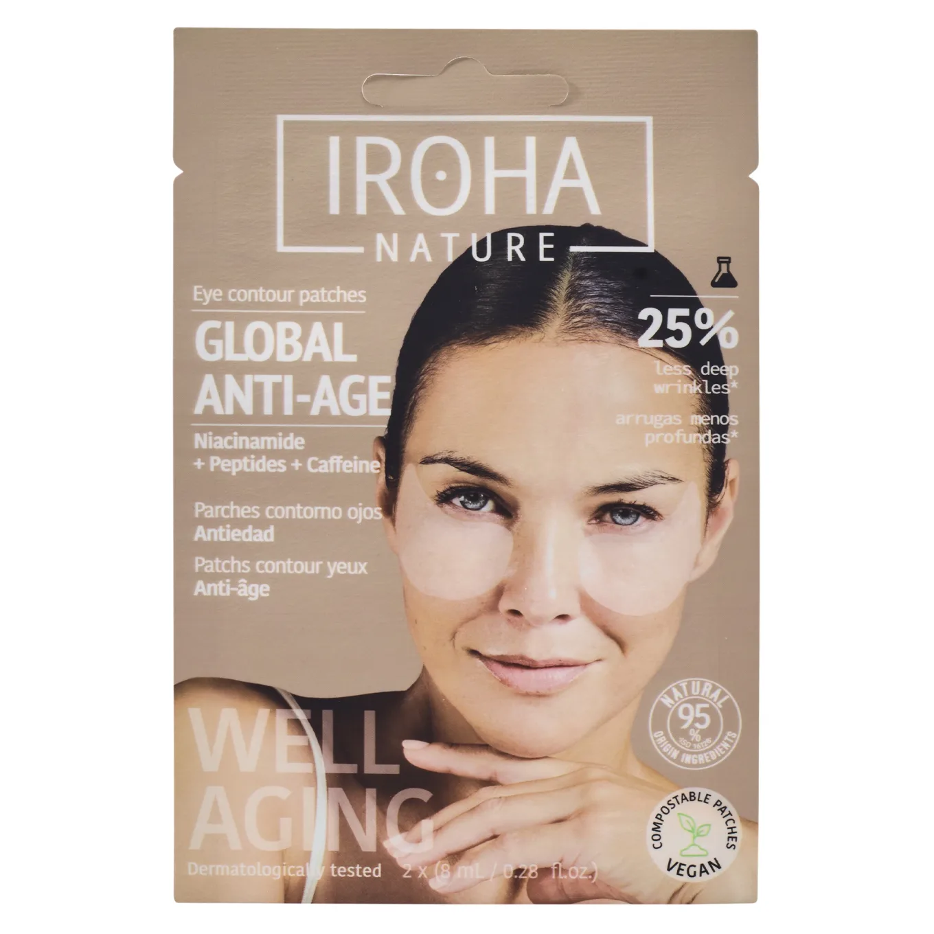 Iroha Nature Anti-Age Niacinamide Eye Patches 2 st Iroha Nature