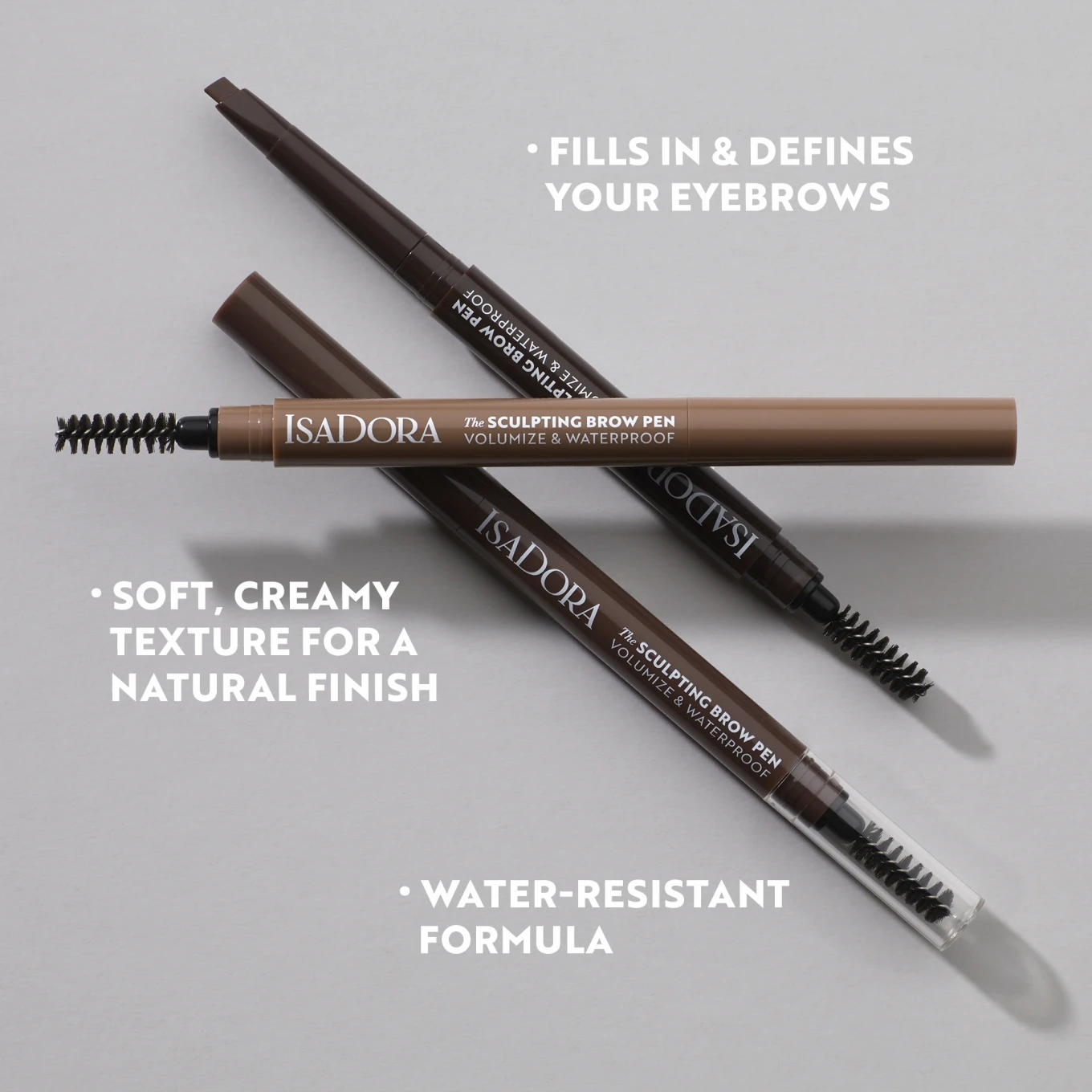 The Sculpting Brow Pen Volumize & Waterproof Medium Brown IsaDora