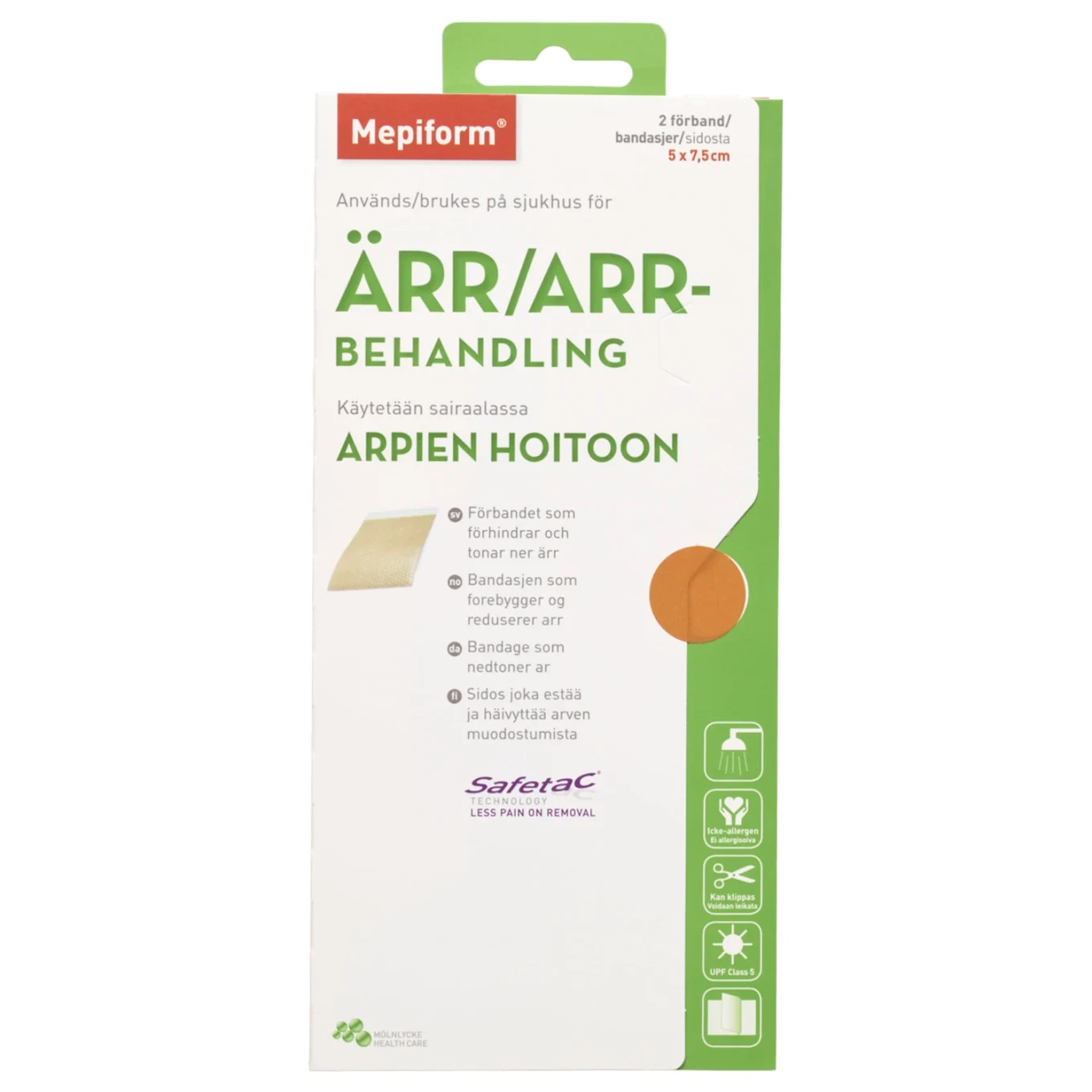 Mepiform 5x7,5 cm 2 st Mepiform