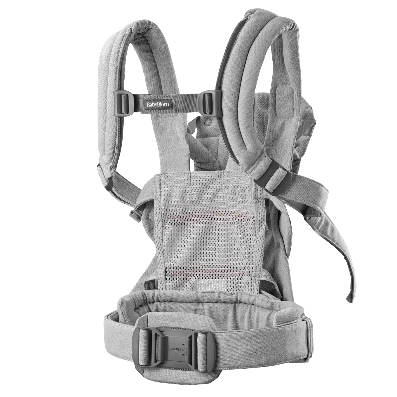 BabyBjörn Bärsele Harmony Väv Ljusgrå Melerad BabyBjörn