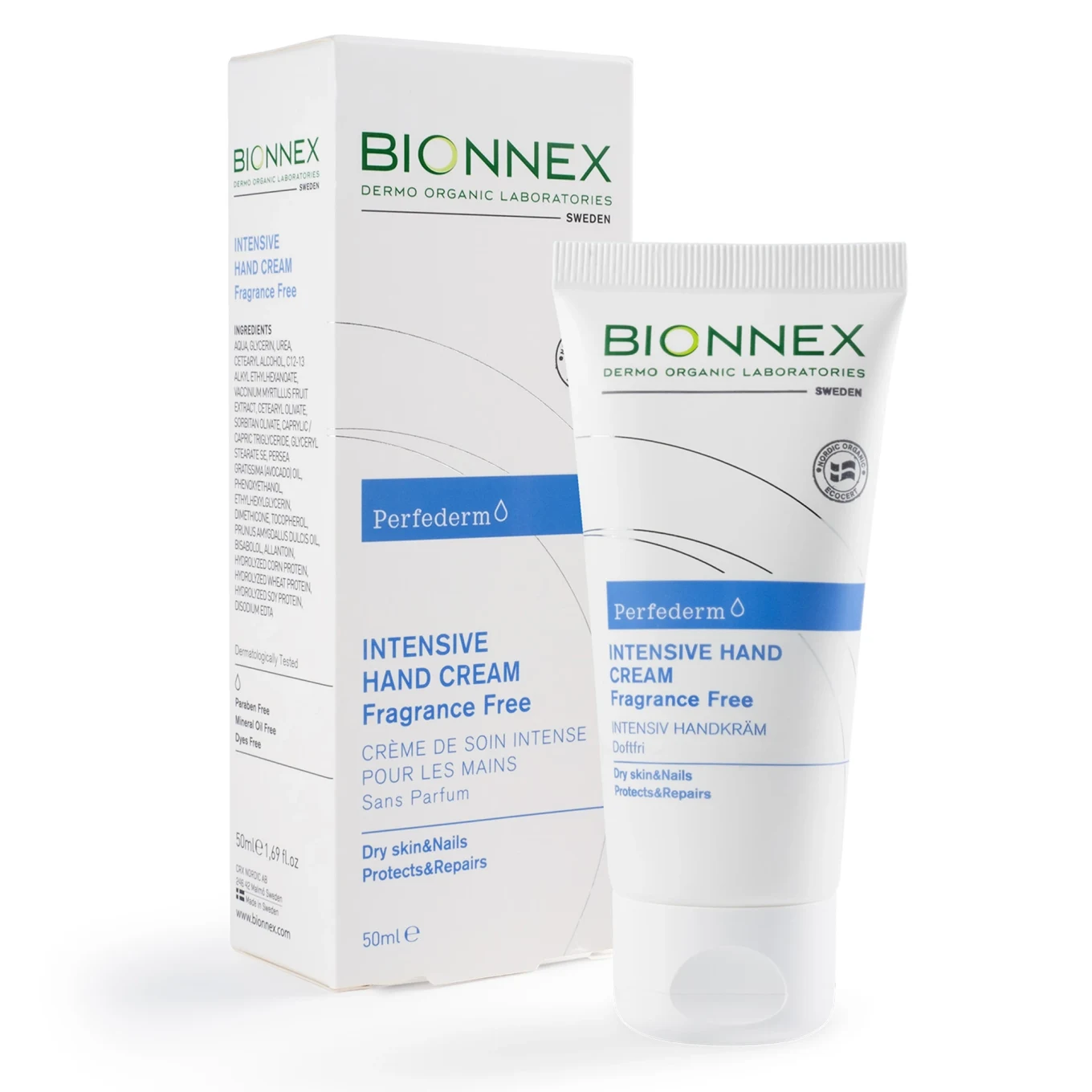 Bionnex Perfederm Intensive Hand Cream Fragrance Free 50ml BIONNEX