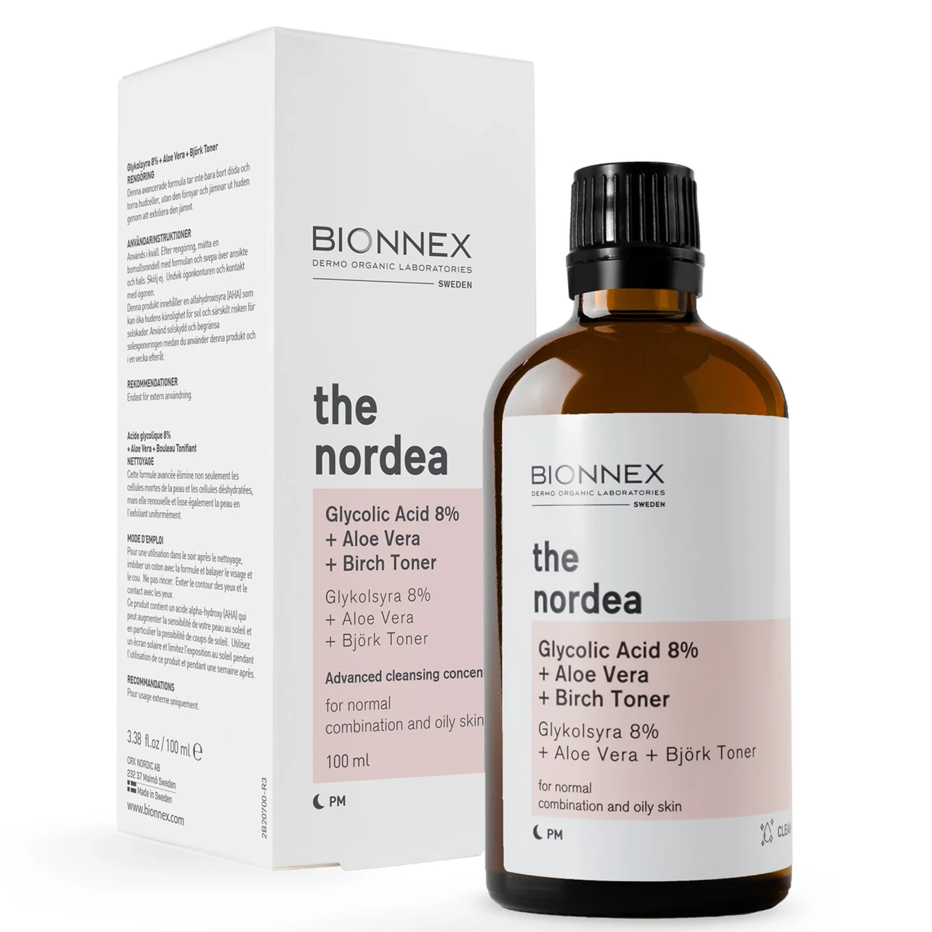 Bionnex The Nordea Glycolic Acid 8% + Aloe Vera + Birch Toner 100ml BIONNEX