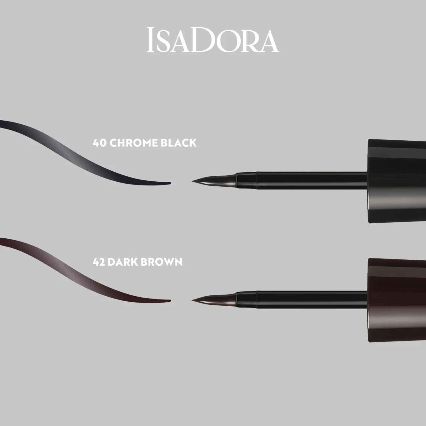 IsaDora Glossy Eyeliner Waterproof 2,5 ml 42 Dark Brown IsaDora