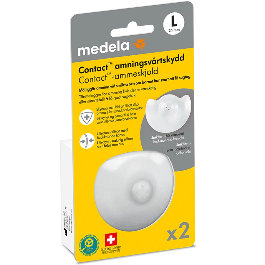 Medela Contact amningsvårtskydd 2st L Medela