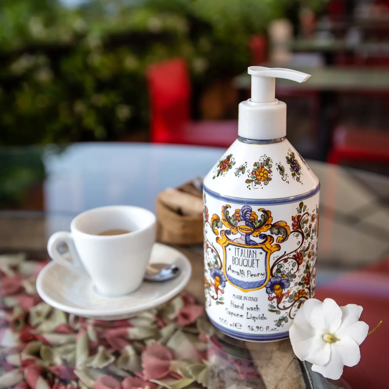 Rudy La Maioliche Liquid Soap Amalfi Peony 500ml Rudy La Maioliche