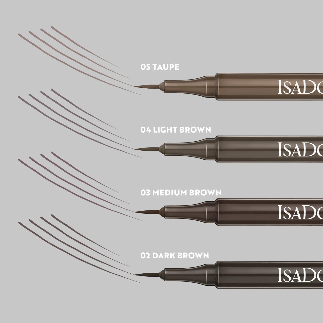 The Brow Fine Liner, Micro Fine Precise Tip 1,1 ml 43 Medium Brown IsaDora