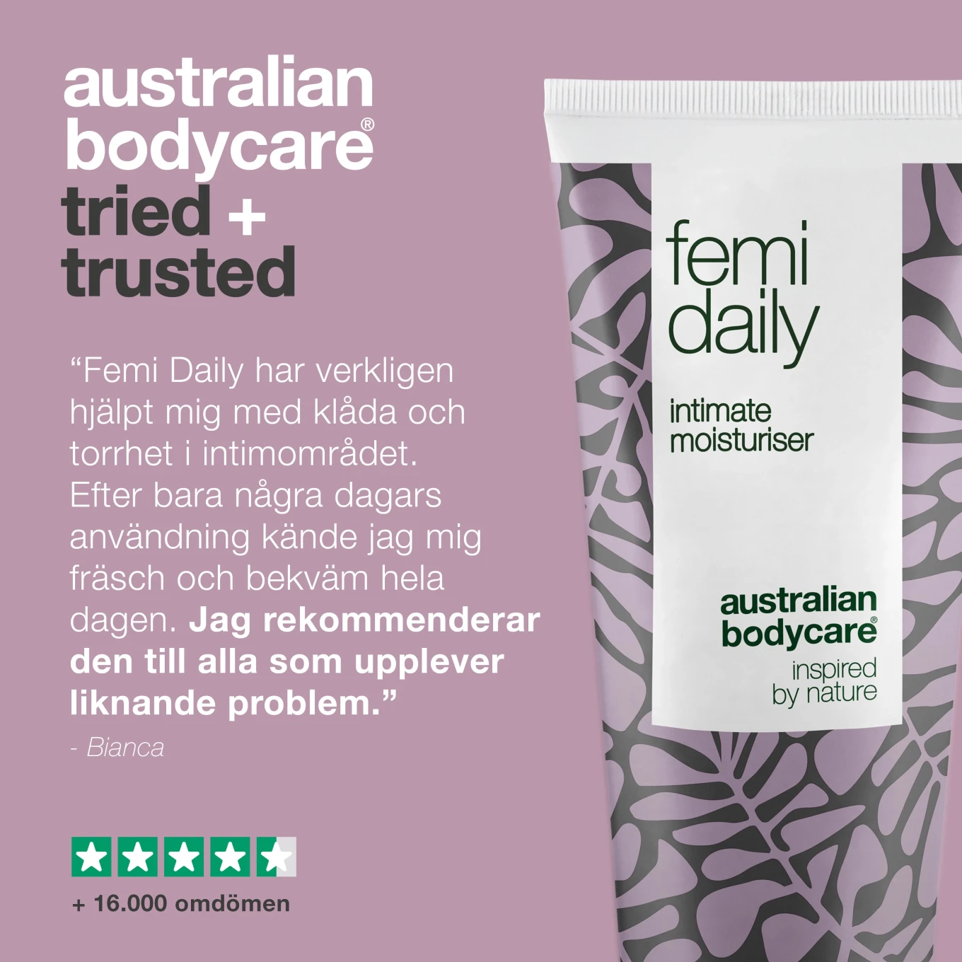 Australian Bodycare Femi Daily 100 ml Australian Bodycare