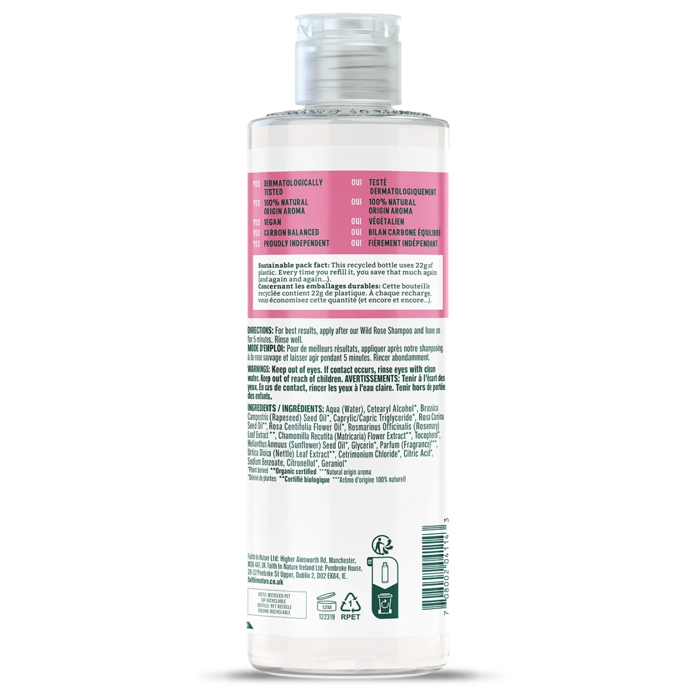 Faith in Nature Conditioner-Wild Rose 400ml Faith in Nature