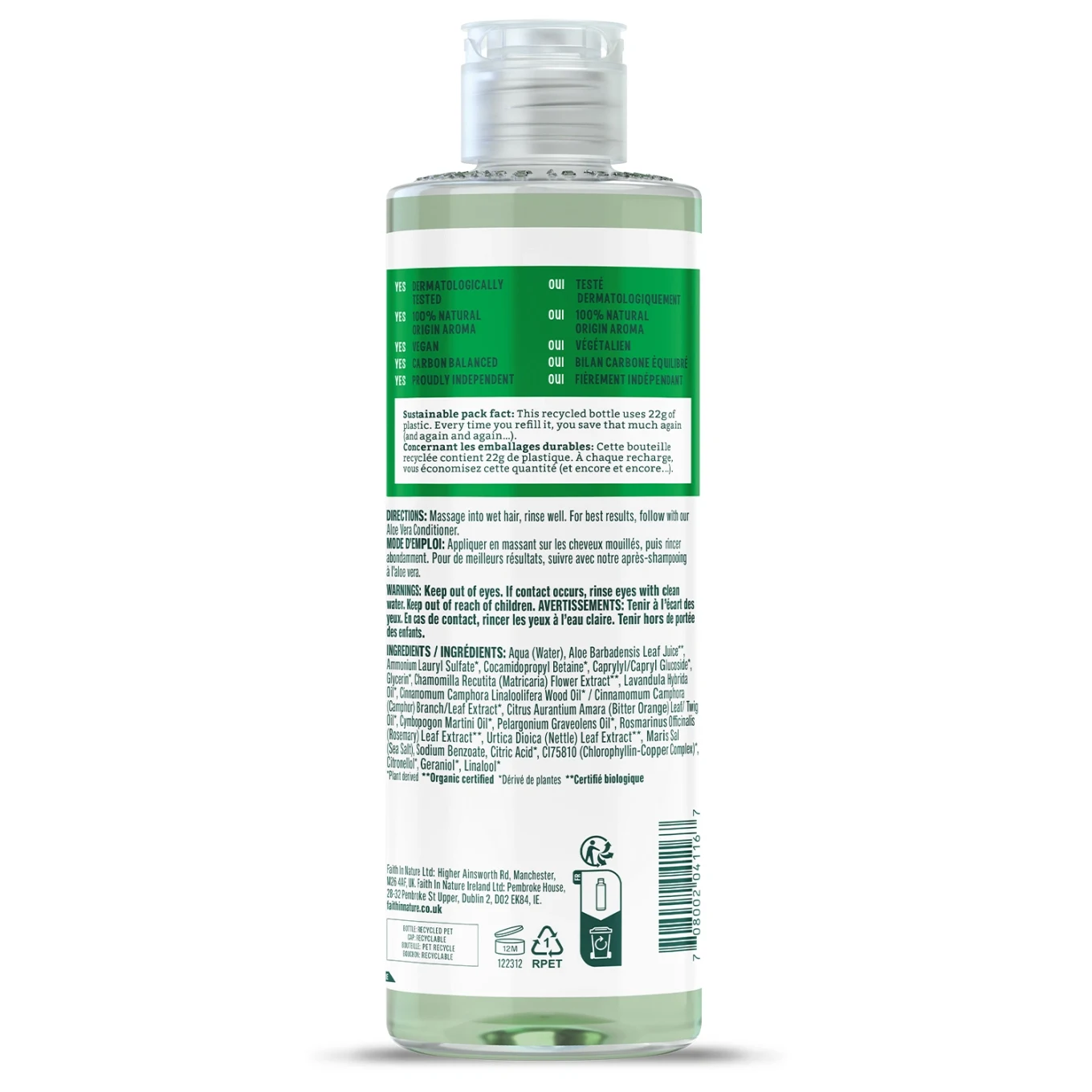 Faith in Nature Shampoo Aloe Vera 400 ml Faith in Nature