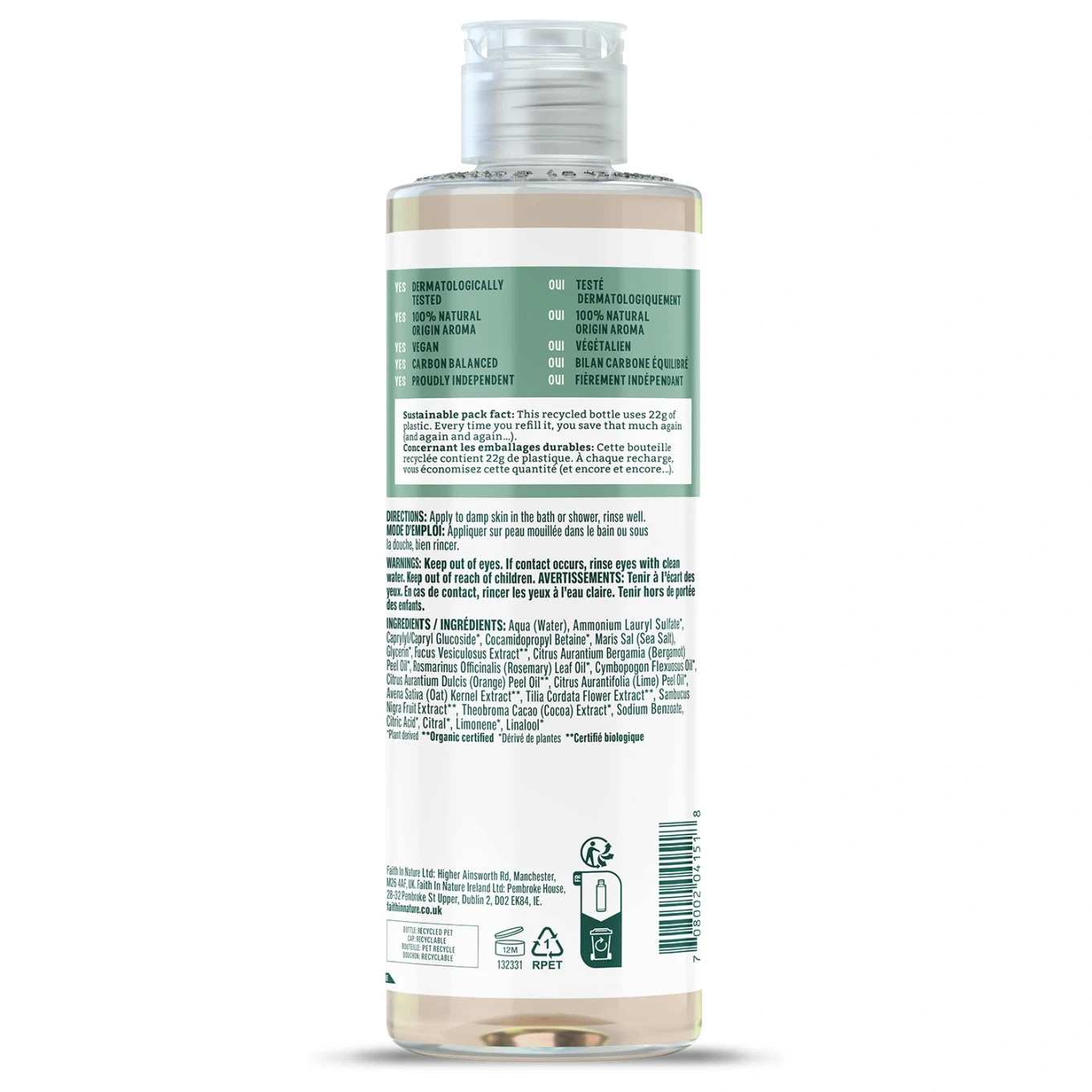 Faith in Nature Body Wash Seaweed & Citrus 400 ml Faith in Nature