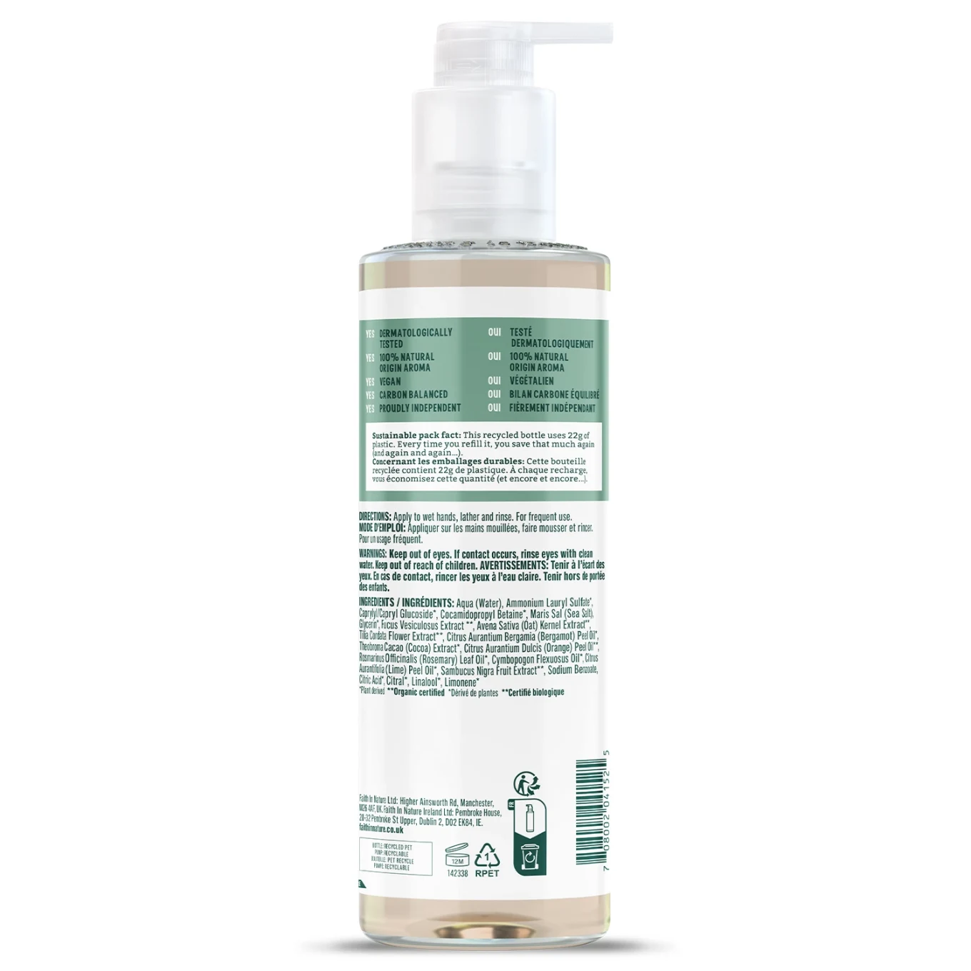 Faith in Nature Hand Wash-Seaweed & Citrus 400ml Faith in Nature