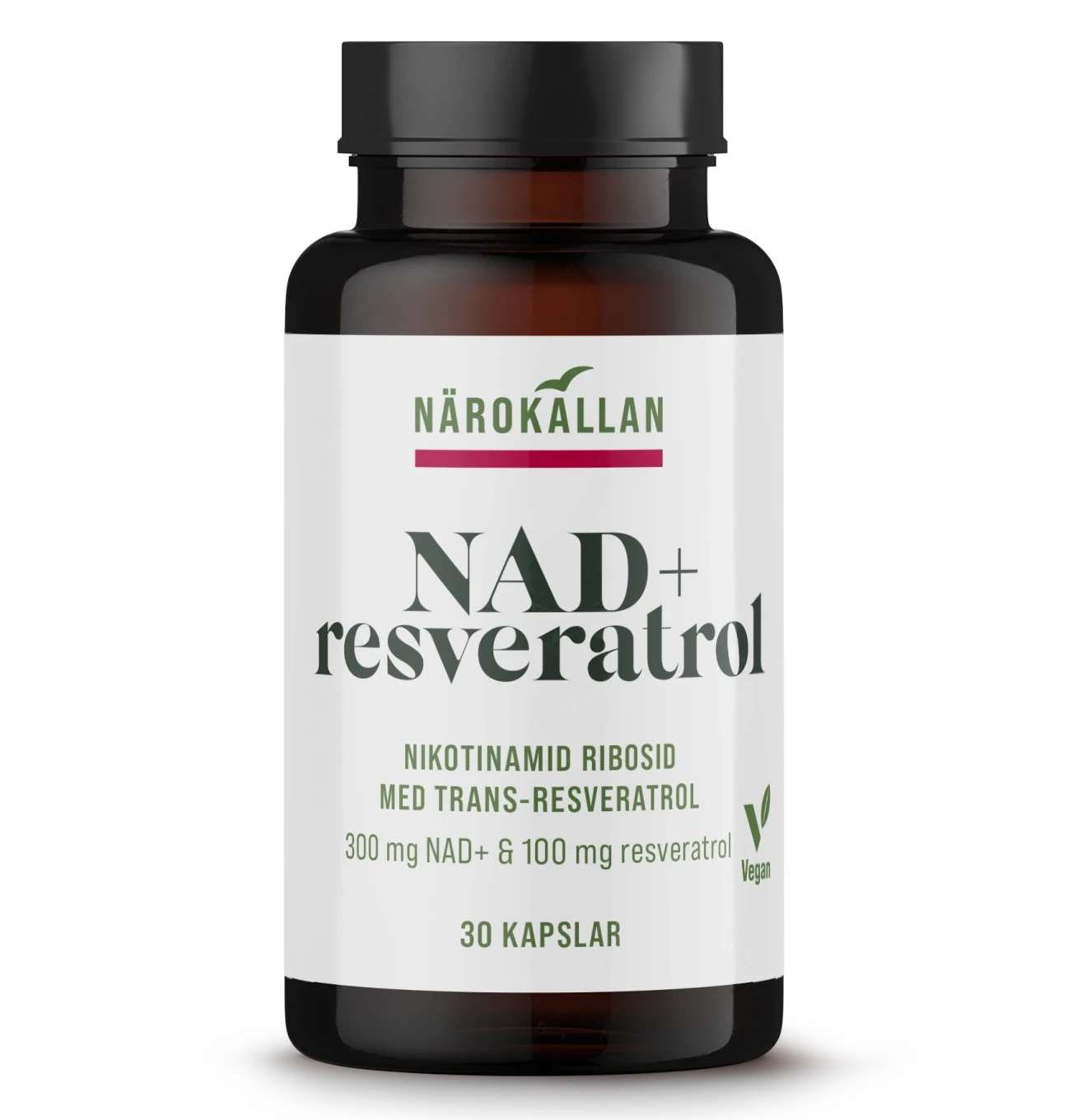 Närokällan NAD+ Resveratrol 30 kapslar Närokällan