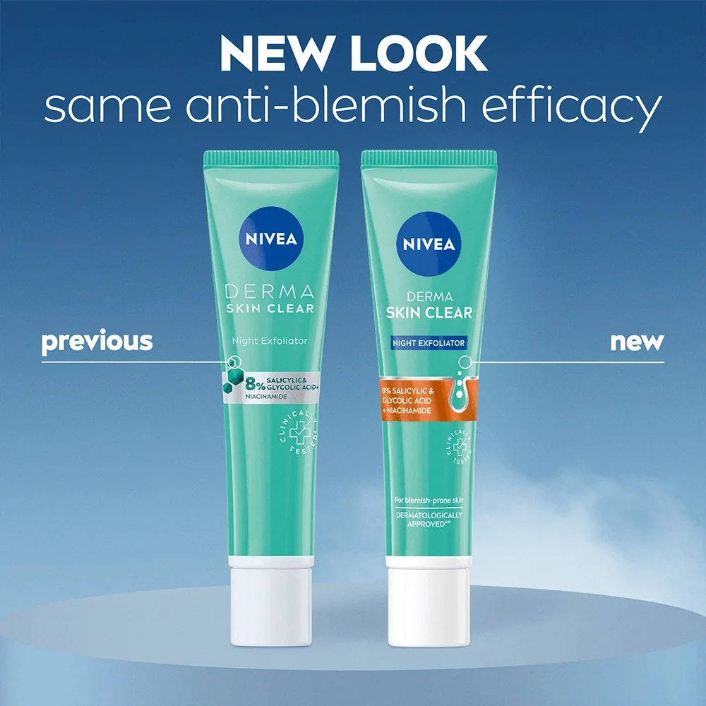 Nivea Derma Skin Clear Night Exfoliator 40 ml Nivea