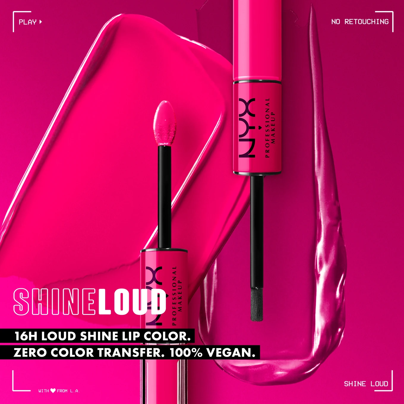 NYX Professional Makeup Shine Loud High Pigment Lip Shine 3,4 ml 20 In Charge NYX Professional Makeup