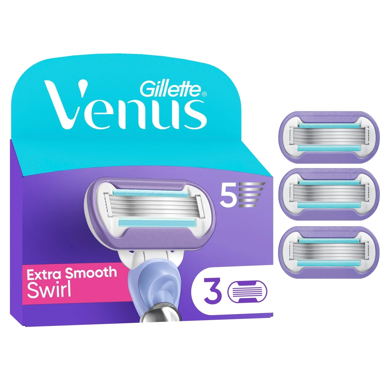 Gillette Venus Extra Smooth Swirl Rakblad 3 st Gillette Venus