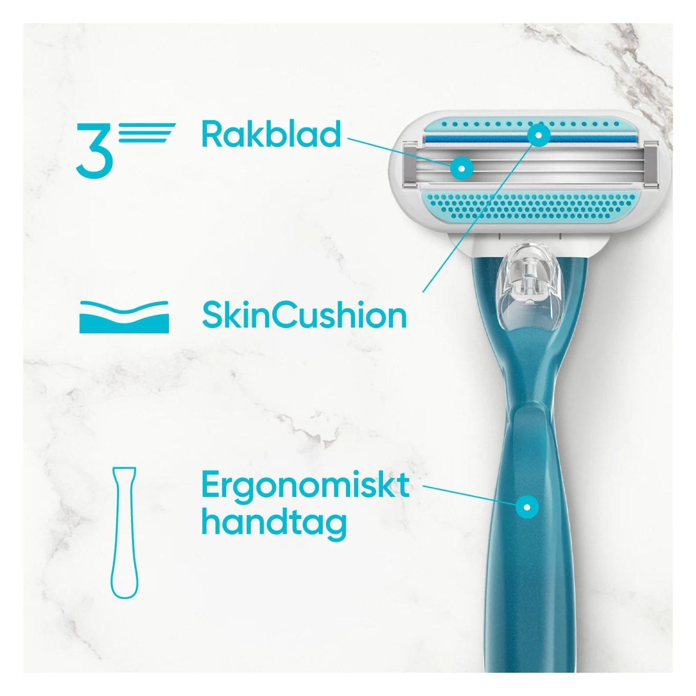 Gillette Venus Smooth Rakblad 4 st Gillette Venus