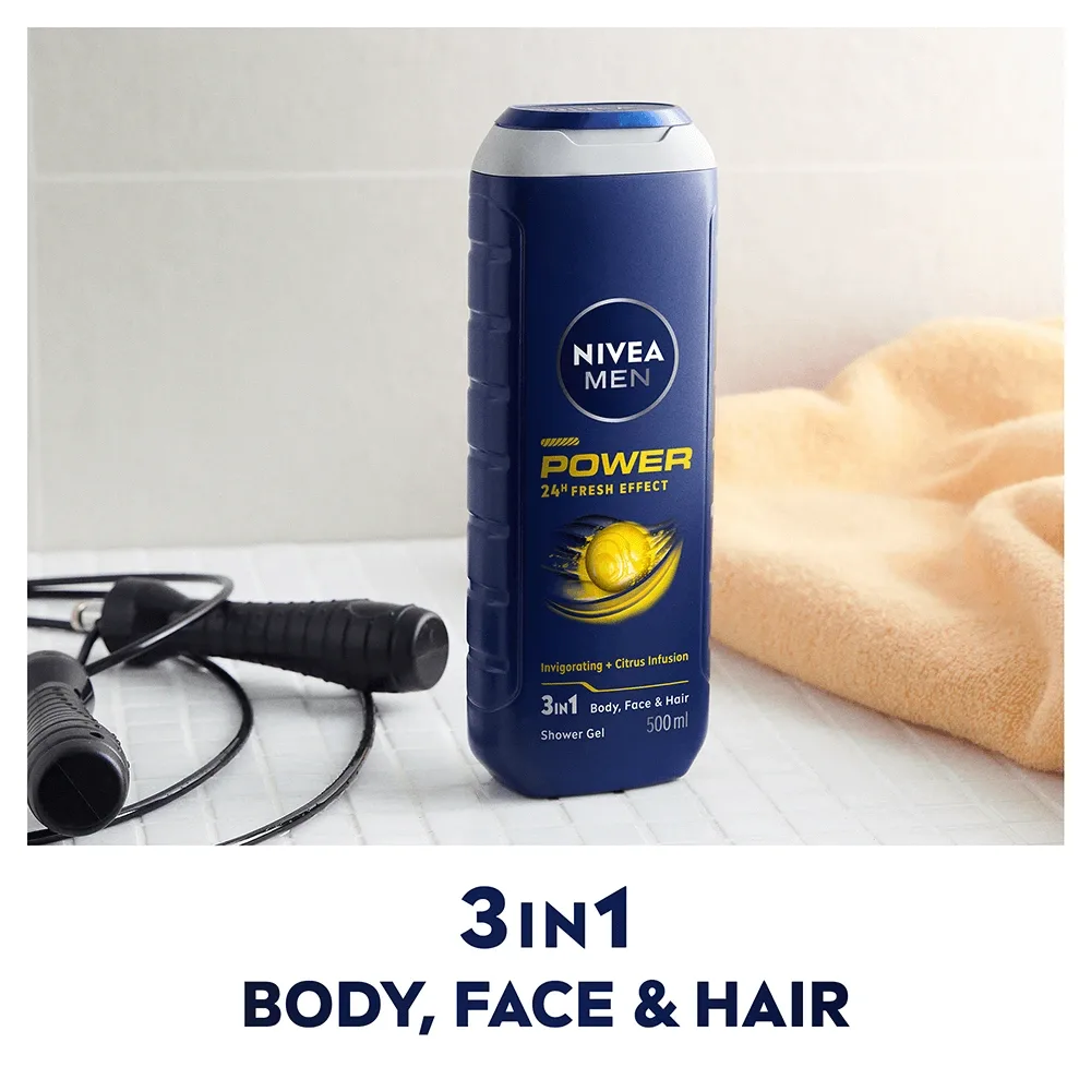 Nivea Men Power Fresh Shower Gel 250 ml Nivea