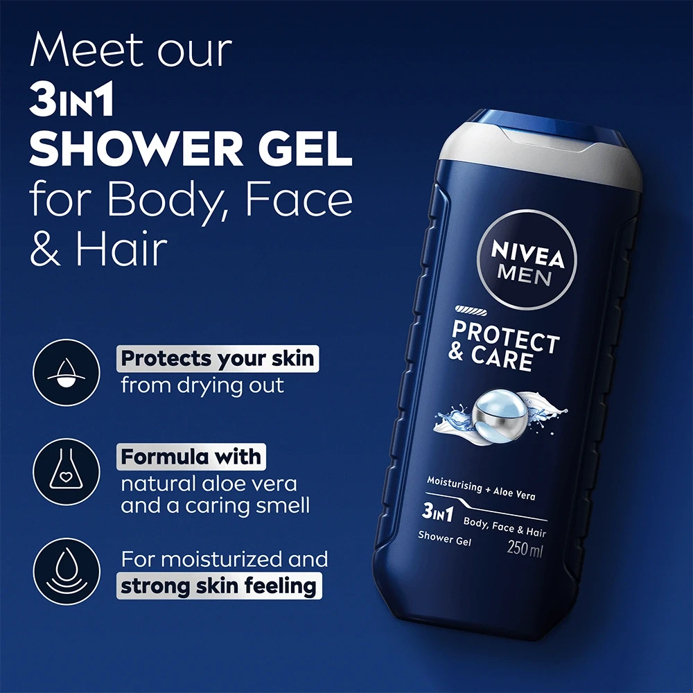 Nivea Men Protect & Care Shower Gel 250 ml Nivea