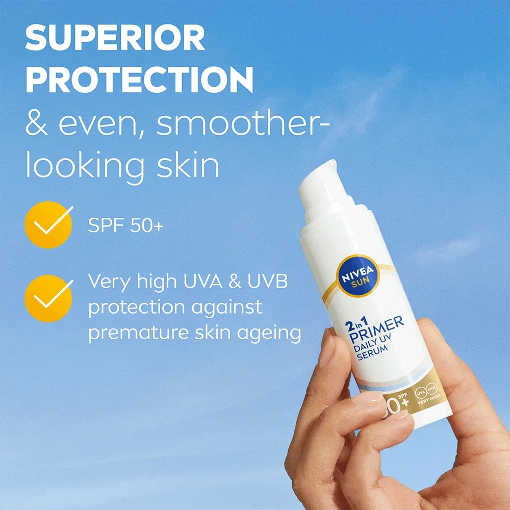 Nivea Sun UV Face 2in1 Daily UV Serum SPF 50+, 30 ml Nivea