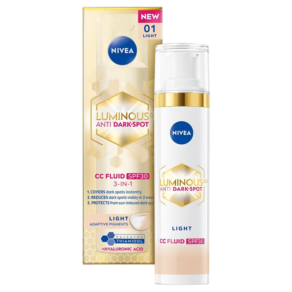 Nivea Luminous 630 Anti Dark-Spot CC Fluid 3-in-1 40 ml 01 Light Nivea