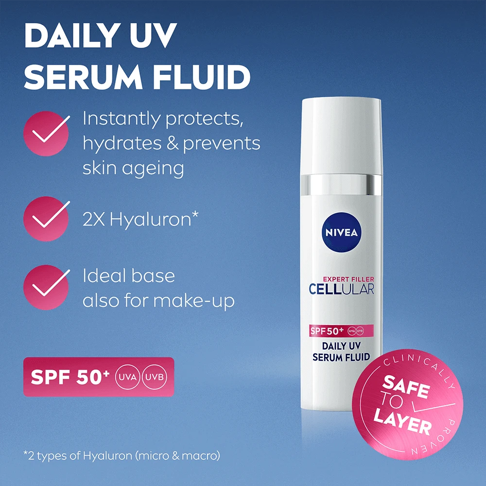 Nivea Cellular Expert Filler Daily UV Serum Fluid SPF 50, 30 ml Nivea