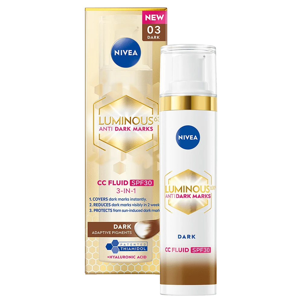Nivea Luminous 630 Anti Dark-Spot CC Fluid 3-in-1 40 ml 03 Dark Nivea