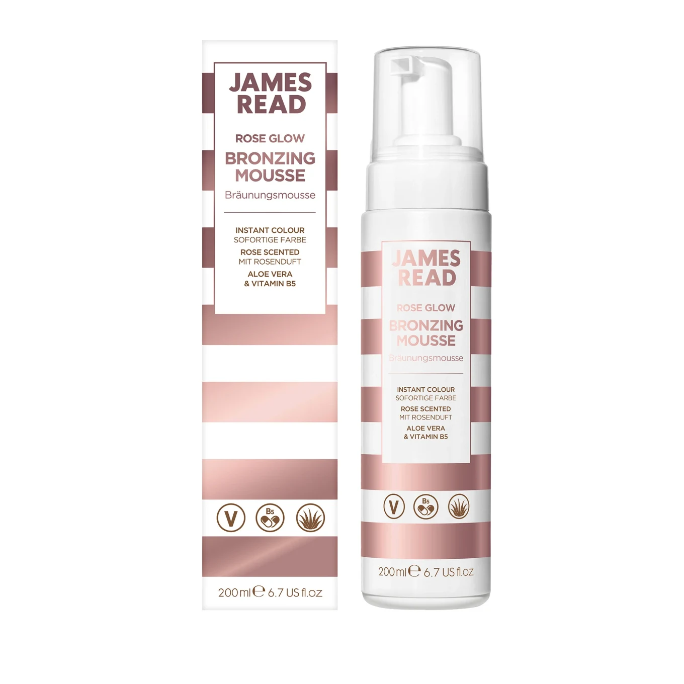 James Read Rose Glow Bronzing Mousse 200 ml James read