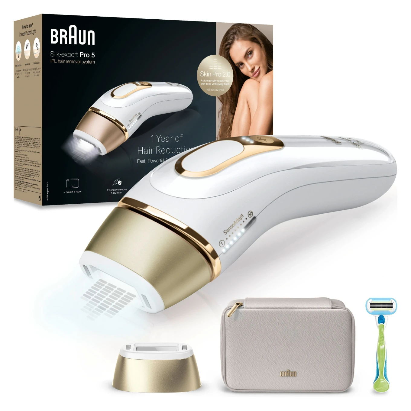 Braun PL5052 White/Gold Braun