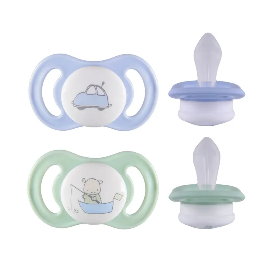 ESSKA Happy Mini 0+m Silikon Blå 2-pack Esska