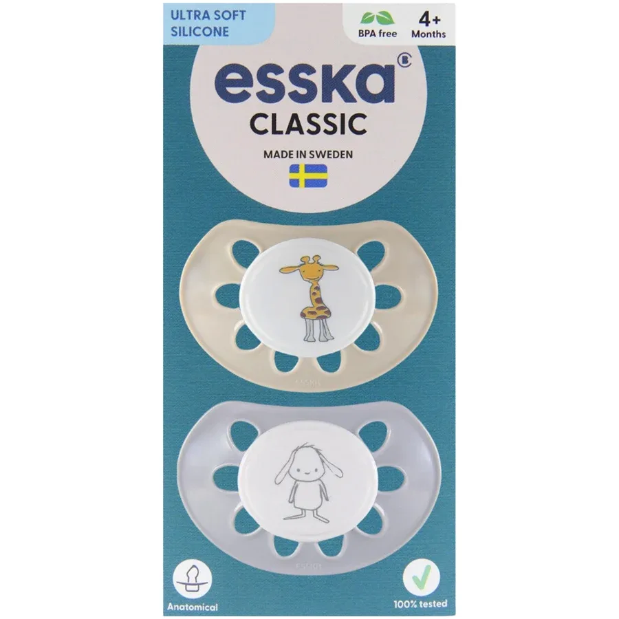 ESSKA Classic 4+m Silikon Beige 2-pack Esska