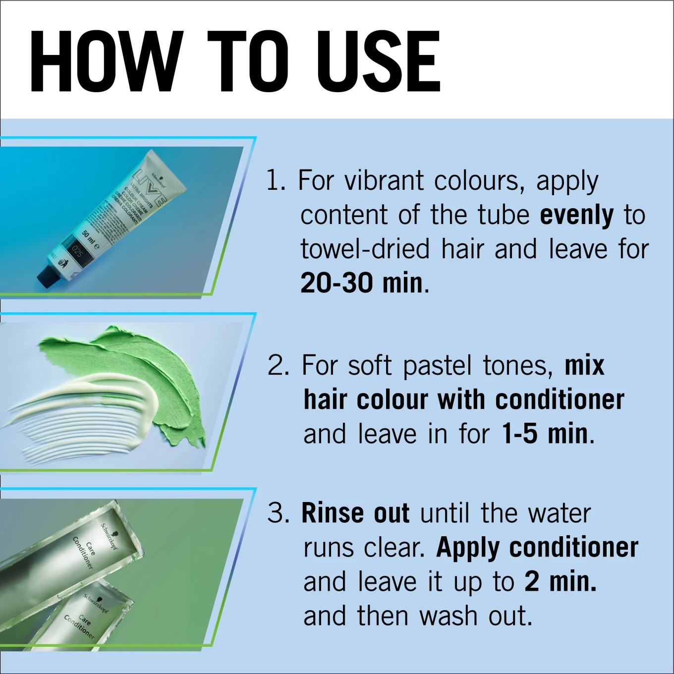 Schwarzkopf LIVE Ultra Brights 024 Vivid Green Schwarzkopf