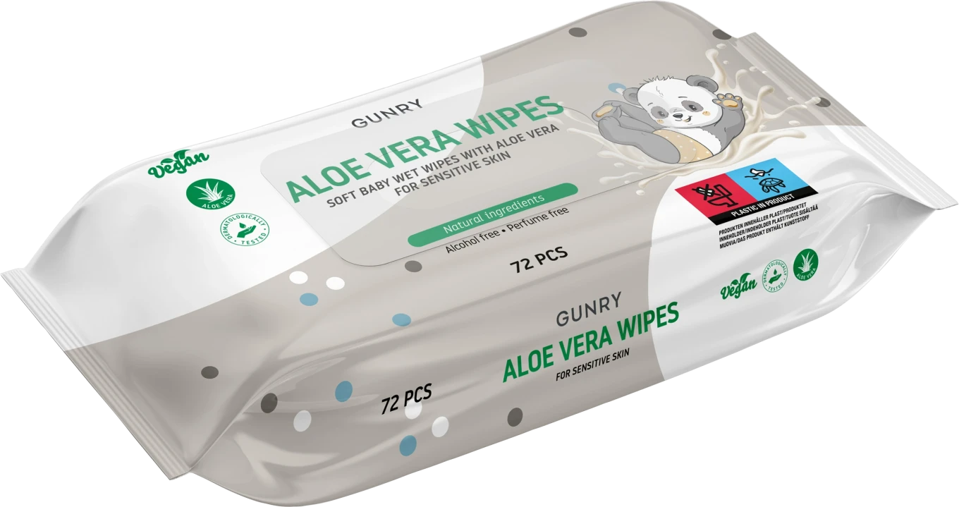 Gunry Baby Aloe Vera Wipes 72 st Gunry