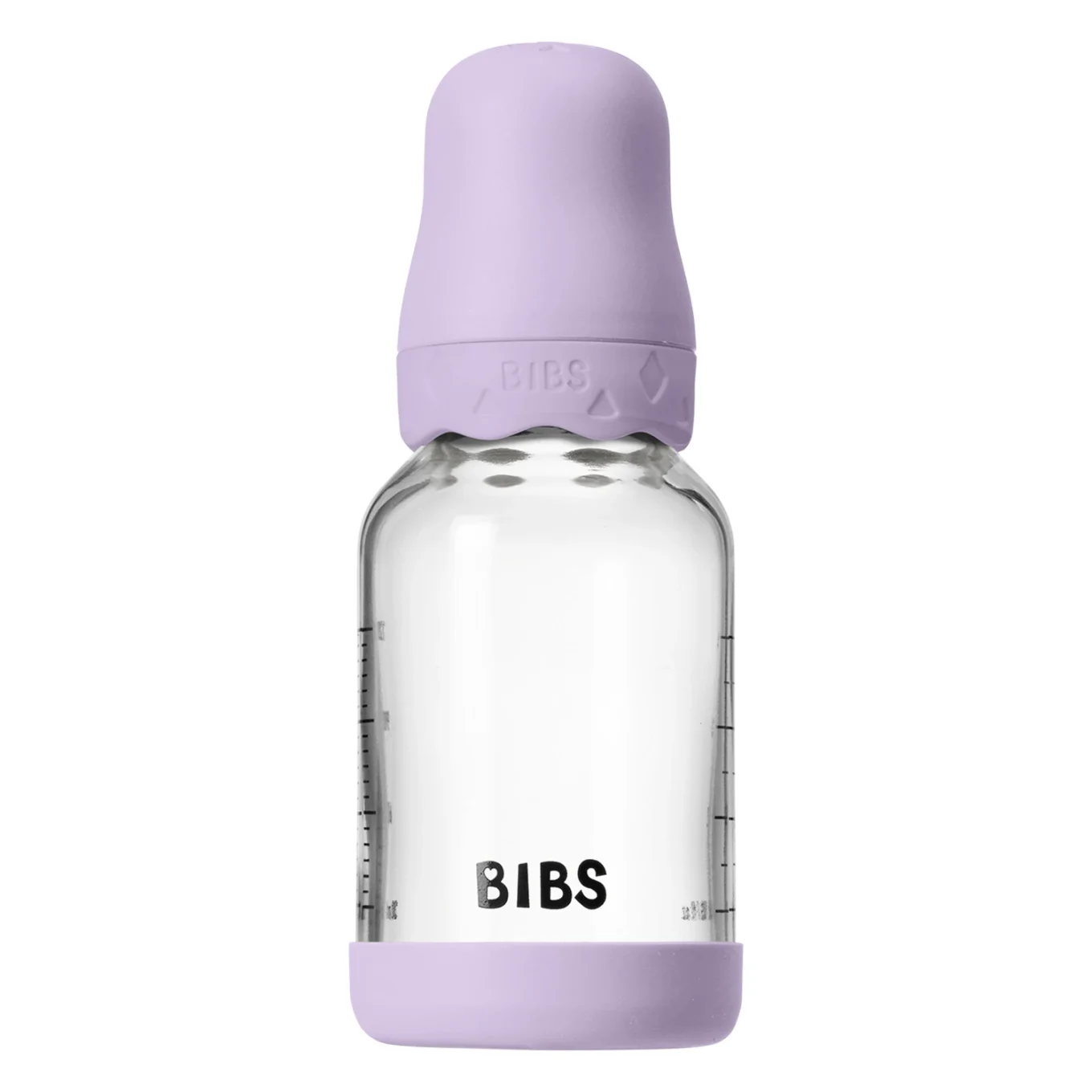 BIBS Glass Boheme Baby Bottle Latex SlowFlow Violet Sky 120 ml Bibs