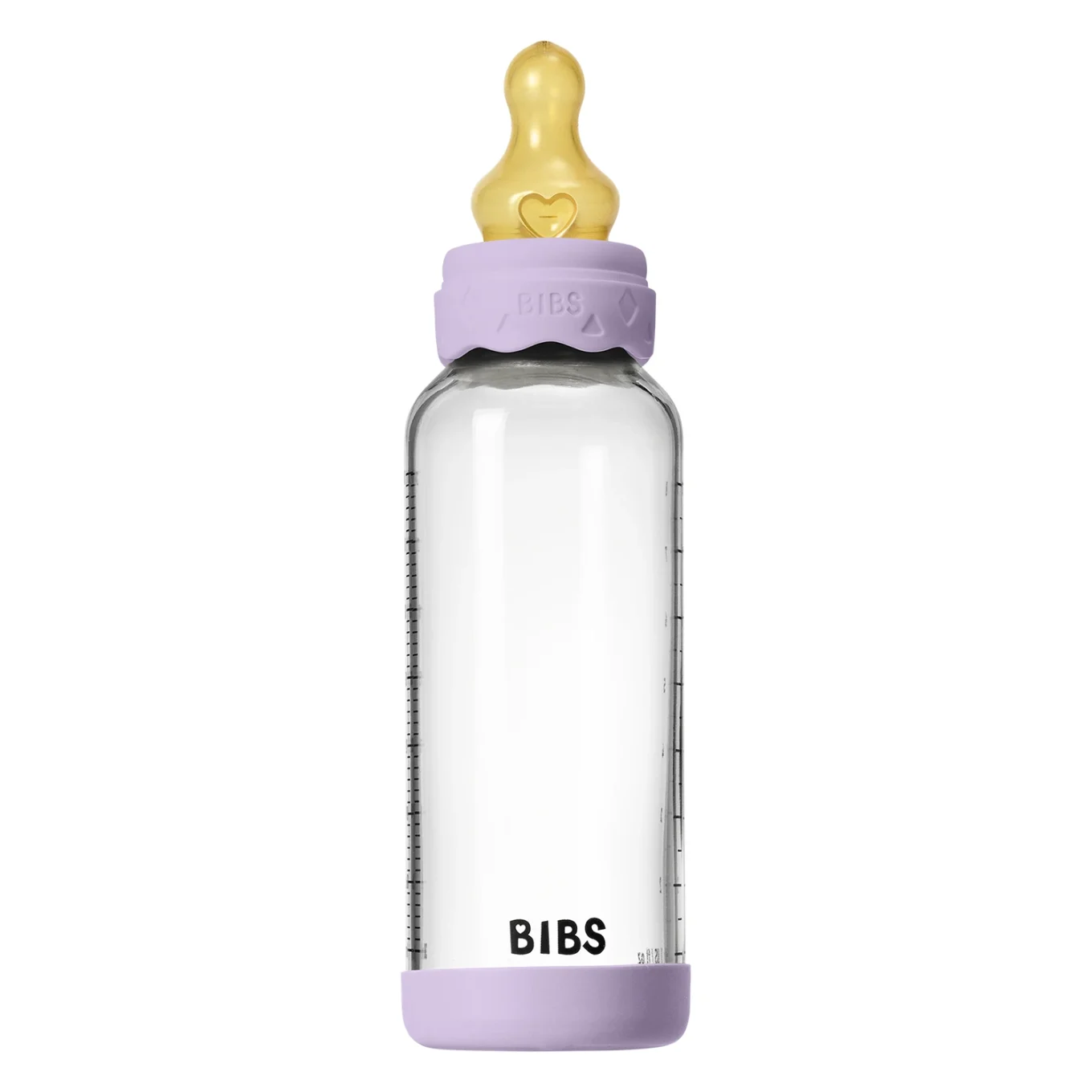 BIBS Glass Boheme Baby Bottle Latex MediumFlow VioletSky 240 ml Bibs