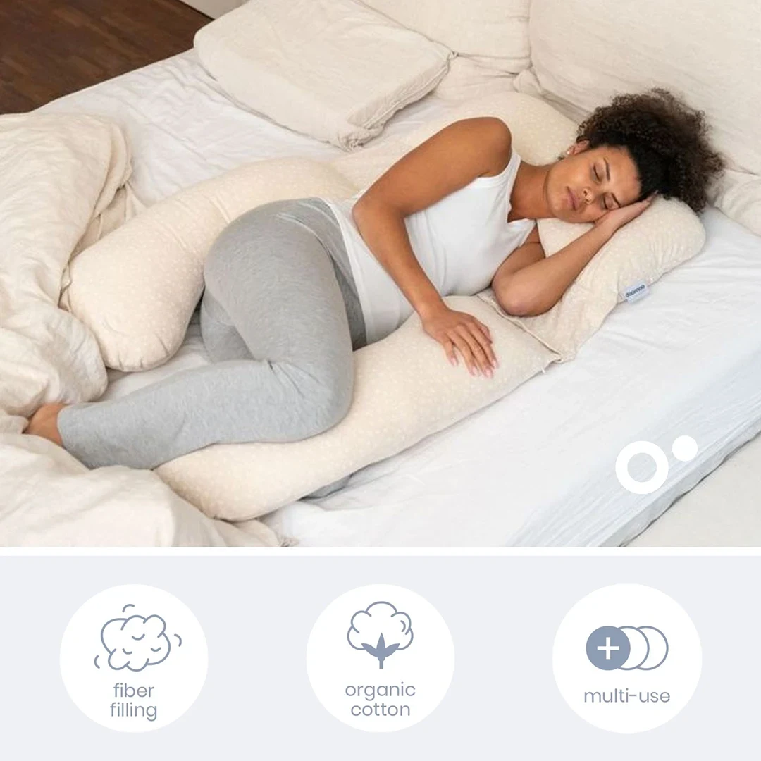 Doomoo Gravidkudde Maxi Blomma Sand Doomoo