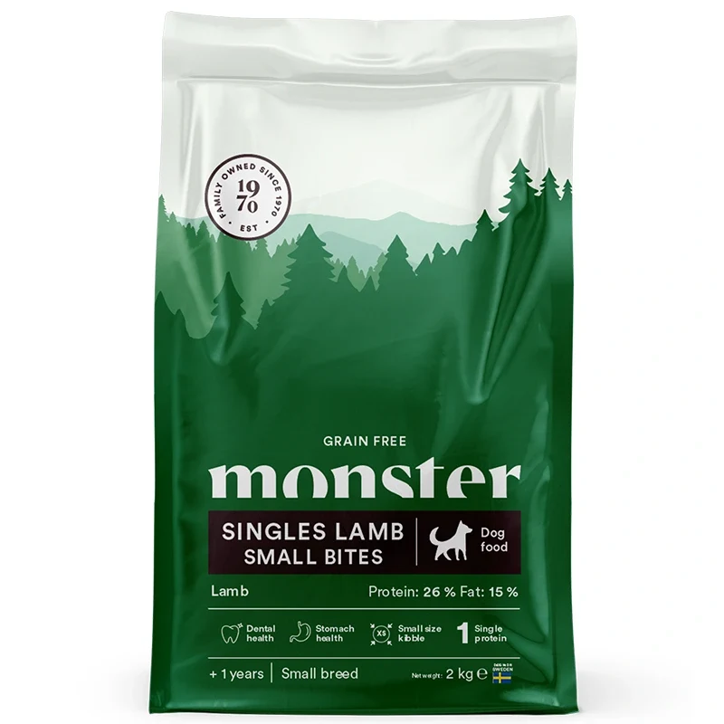 Monster Dog Grain Free Singles Lamb Small Bites 2 kg Monster