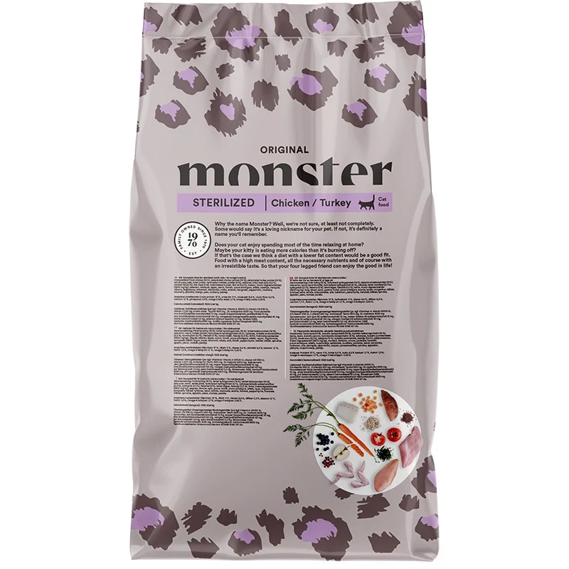 Monster Cat Original Sterilized Chicken/Turkey 6 kg Monster