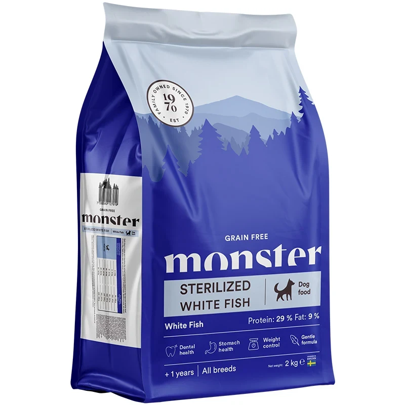 Monster Dog Grain Free Sterilized White Fish 2 kg Monster