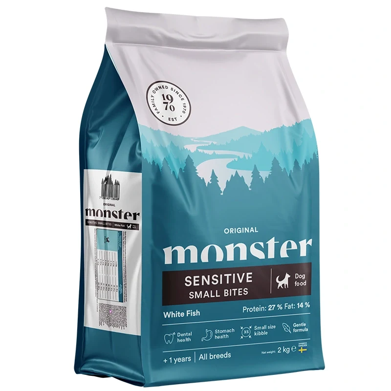 Monster Dog Original Sensitive White Fish Small Bites 2 kg Monster