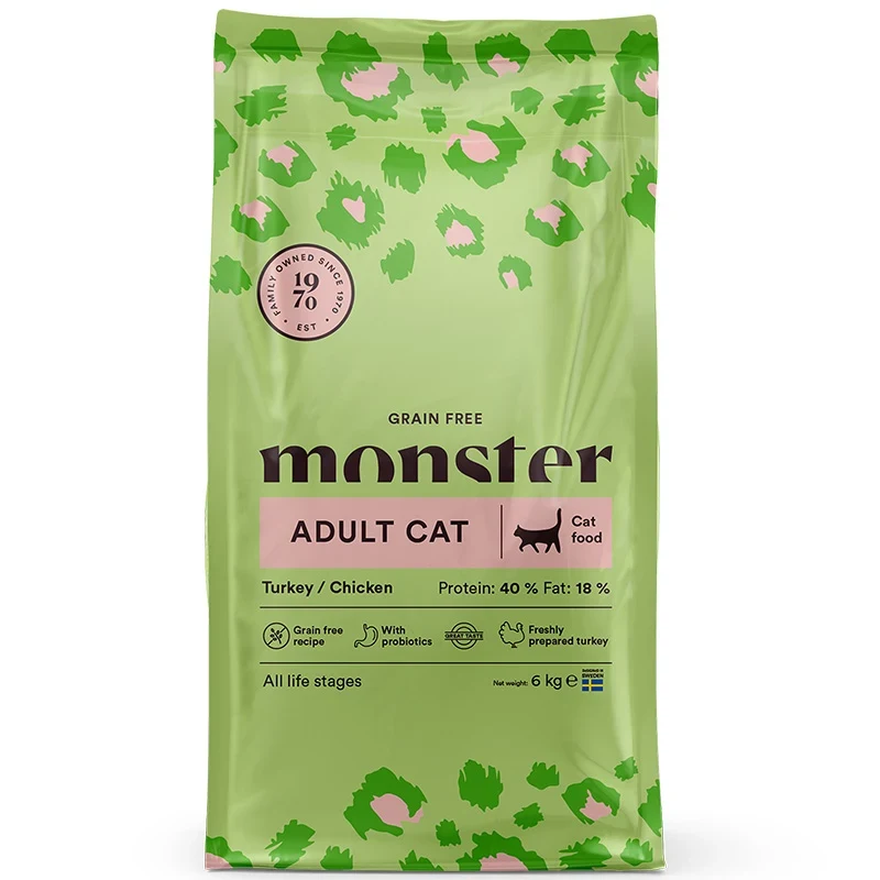 Monster Cat Grain Free Adult Turkey/Chicken  6 kg Monster